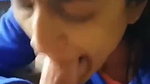 Hot girl licking blowjob