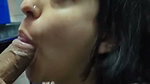Hot girl licking her boyfriend in mouth