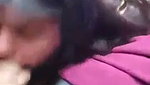 Beautiful girl giving Blowjob inside car  fuck