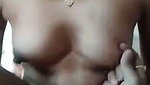 Tamil lady riding lover cock  nipple press