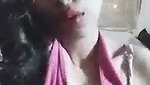 Beautiful girl teases her lover