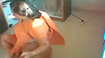 Old couple enjoying sex in office