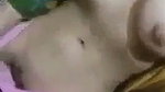 Sexy slim girl show her boobs  rubing her pussy