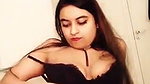Very hot girl show her boobs  rubing her pussy