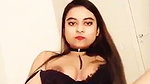 Very hot girl show her boobs  rubing her pussy