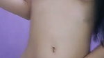 Very cute girl undressing and playing