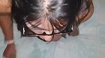 Slapping and playing with her