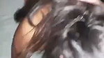 Slapping and playing with her