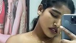 Horny Girl Pressing And Playing With Her Boobs