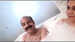 Uncle Bathing and Enjoying With Sexy Babe In Hotel