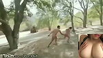 nudist runniing sex in jungle