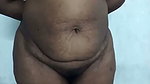 Aunty showing her huge nude body on live