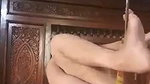 Horny lady destroying her pussy