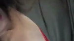 Hot girlfriend showing her boobs to bf