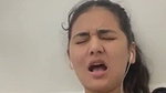 Sexy girl fingering  showing on vc