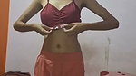 Slim girlfriend undress  wearing dress