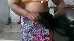 Tamil aunty undress her saree  show boob
