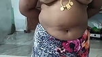 Tamil aunty undress her saree  show boob