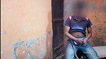Young boy undress  showing her penis  pissing
