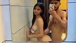 slim babe fucking with bf infront of mirror