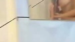 slim babe fucking with bf infront of mirror