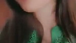 Beautiful girl showing her huge boob