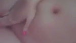 Beautiful girl showing her huge boob