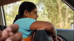 Car driving showing her dick to aunty