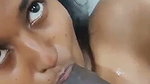 Girlfriend give Blowjob  bf enjoying it
