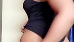 Hot girl showing her ass  press boobs