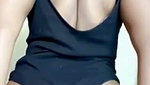 Hot girl showing her ass  press boobs