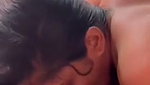 Sexy girl give Blowjob  bf suck boob