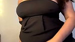 Sexy Mumbai lady showing her wet pussy  wearing red panty on live