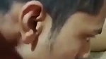 Boyfriend pressing boobs  licking gf pussy
