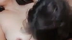 Boyfriend sucking very hard gf boob  she enjoying it