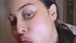 Hot model giving Blowjob