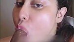 Hot model giving Blowjob