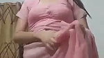 Nepali girl undress pink saree  show her beauty