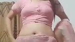 Nepali girl undress pink saree  show her beauty