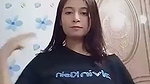 Beautiful GF Showing Pressing Her Bigboobs mms