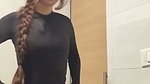 Brown NRI desi GF undressing for bf and showing