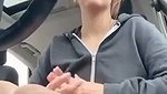 Cute  Horny Babe Hard Masturbating Pink Pussy Car