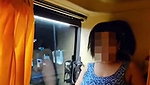 Running Bus Wife Showing Her Assets To Outsiders