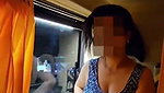 Running Bus Wife Showing Her Assets To Outsiders