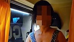 Running Bus Wife Showing Her Assets To Outsiders
