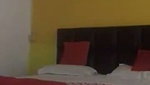 Boyfriend  girlfriend enjoying in hotel room
