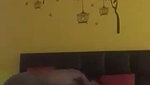 Boyfriend  girlfriend enjoying in hotel room