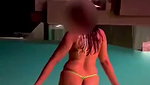 Sexy bhabhi remove her bra  show her boob in hotel swimming pool