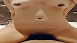 Sexy girlfriend riding hard in hotel room