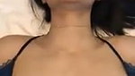 Slim girlfriend show her boobs pussy  cum on her face